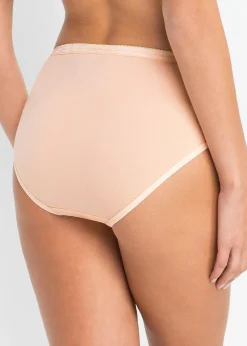 bonprix Lot de 5 slips Maxi|Femme Basiques|Lingerie Coton