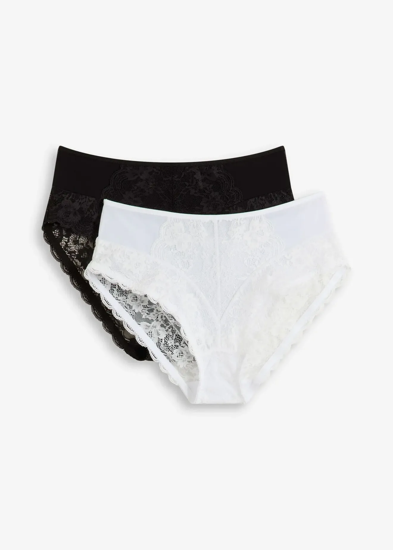 bonprix Lot de 2 slips maxi avec dentelle|Femme Dessous|Bas