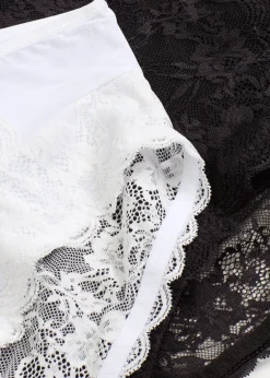 bonprix Lot de 2 slips maxi avec dentelle|Femme Dessous|Bas