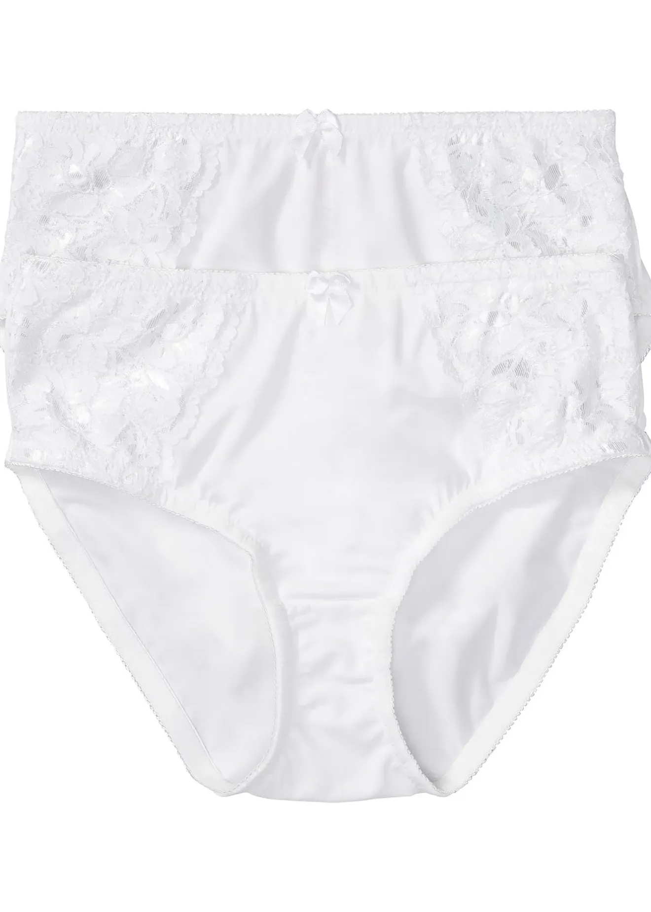 Femme bonprix Bas|Lot de 2 slips maxi avec dentelle