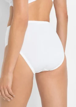 Femme bonprix Bas|Lot de 2 slips maxi avec dentelle