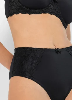bonprix Lot de 2 slips maxi avec dentelle|Femme Bas