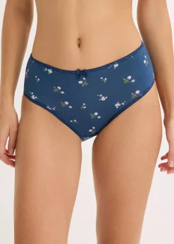 bonprix Lot de 5 slips Maxi confortables|Femme Lingerie Coton|Bas