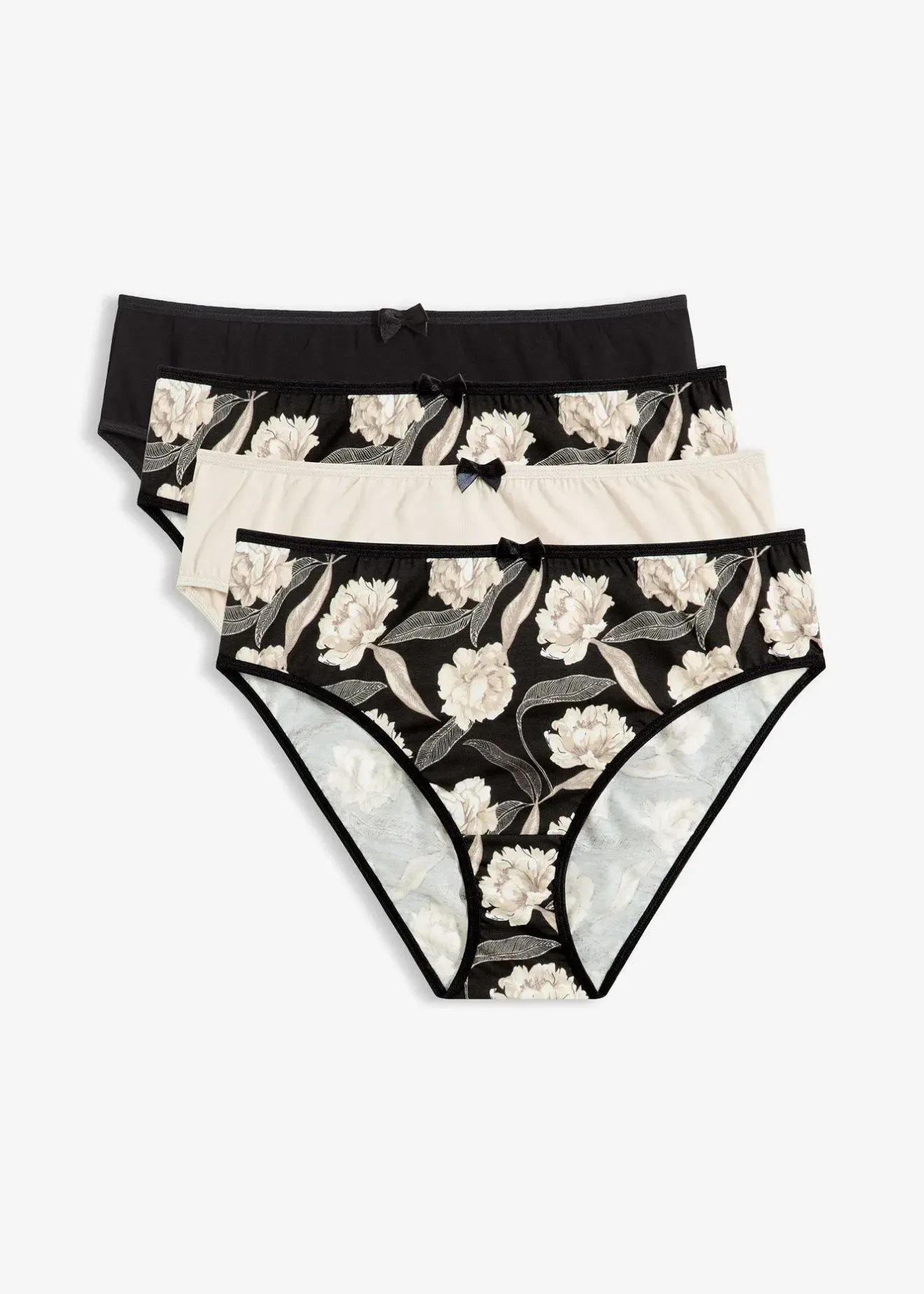 Femme bonprix Lingerie Coton|Bas|Lot de 4 slips maxi confortables