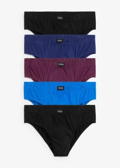 bonprix Lot de 5 slips Maxi coton|Homme Slips|Sous-Vêtements