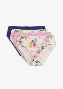 bonprix Lot de 4 slips Maxi coton|Femme Lingerie Coton|Bas