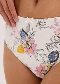 bonprix Lot de 4 slips Maxi coton|Femme Lingerie Coton|Bas