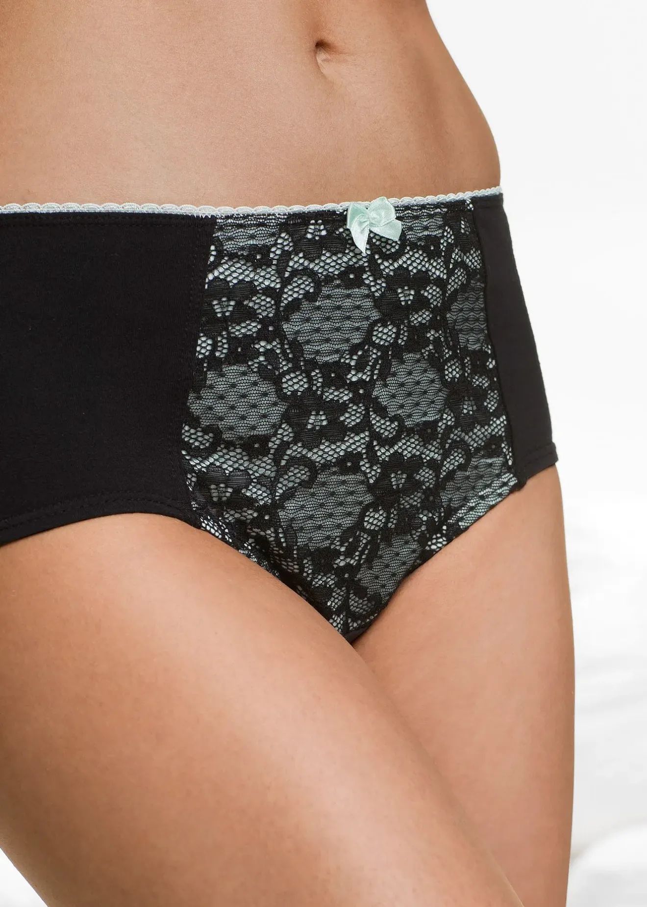 Femme bonprix Lingerie Coton|Bas|Lot de 4 slips maxi coton