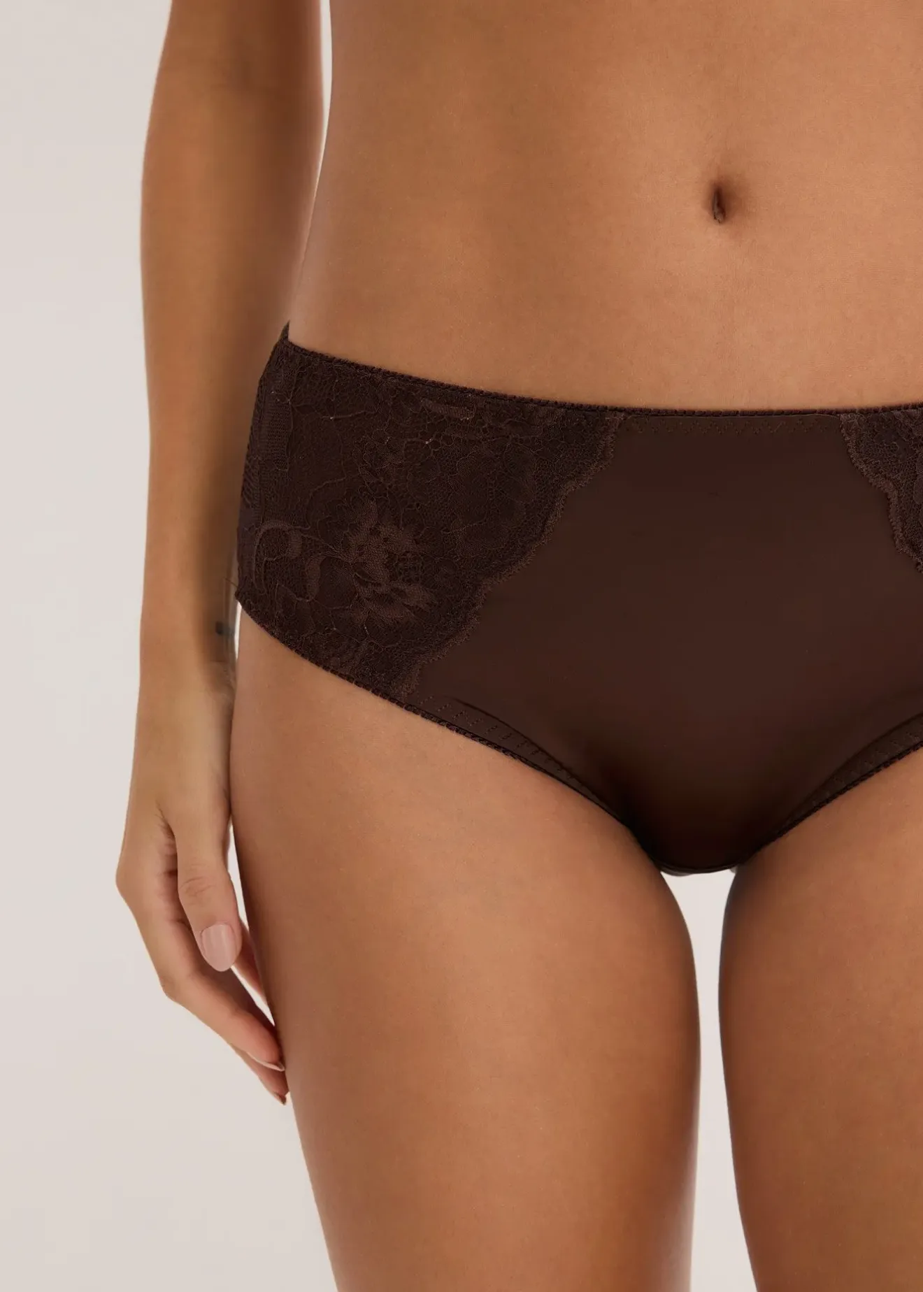 Femme bonprix Dessous|Bas|Lot de 2 slips maxi, détails brillants