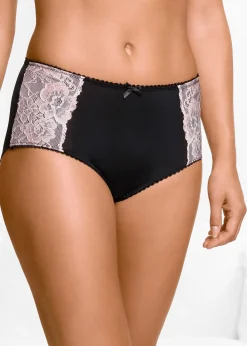 Femme bonprix Bas|Lot de 3 slips maxi microfibre et dentelle