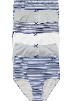 bonprix Lot de 6 slips taille haute|Femme Lingerie Coton|Bas