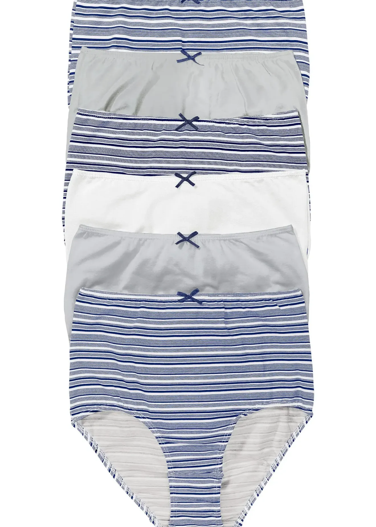 bonprix Lot de 6 slips taille haute|Femme Lingerie Coton|Bas
