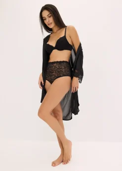 bonprix Lot de 3 slips taille haute en dentelle|Femme Bas