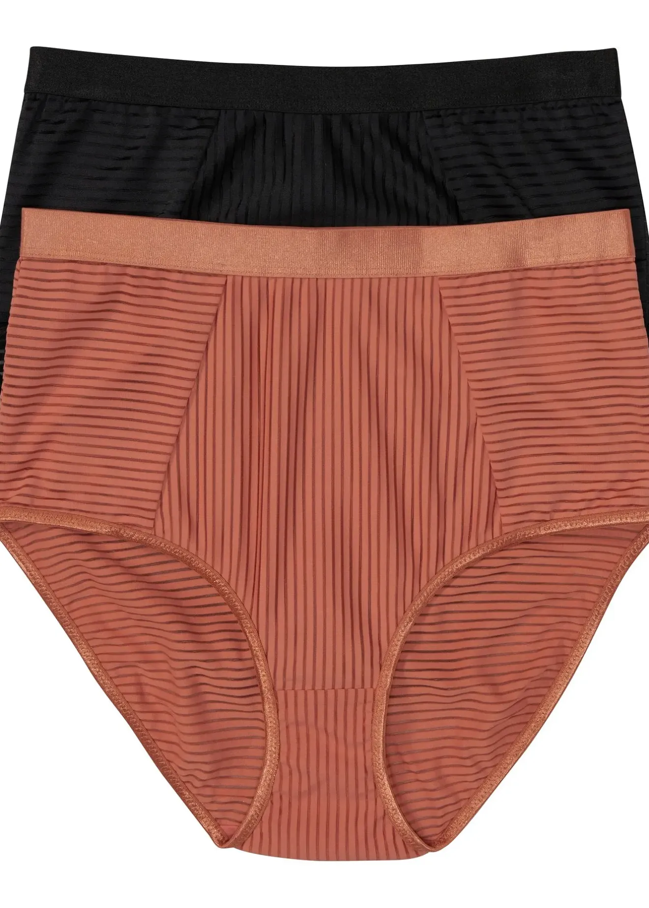 Femme bonprix Bas|Lot de 2 slips taille haute