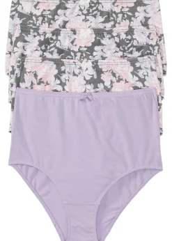 Femme bonprix Lingerie Coton|Bas|Lot de 4 slips taille haute