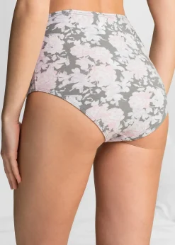 Femme bonprix Lingerie Coton|Bas|Lot de 4 slips taille haute