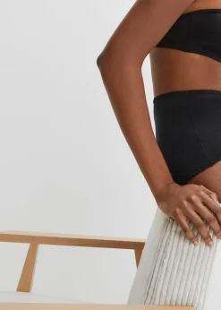 Femme bonprix Lingerie Coton|Bas|Lot de 4 slips taille haute en coton léger