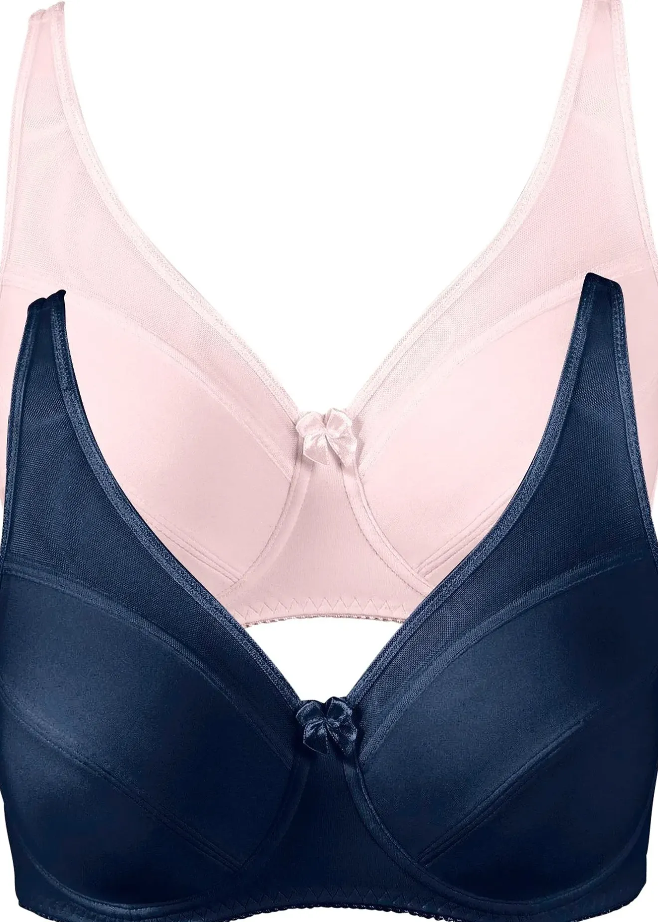 bonprix Lot de 2 soutiens-gorge à armatures avec mesh|Femme Grands Bonnets D-H|Soutiens-Gorge