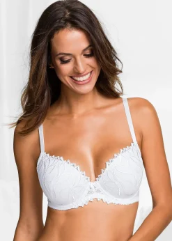 bonprix Lot de 2 soutiens-gorge à coques et broderies|Femme Grands Bonnets D-H