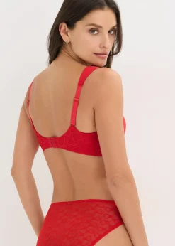 bonprix Lot de 2 soutiens-gorge armaturés à coques et dentelle|Femme Grands Bonnets D-H|Lingerie Coton