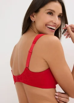 bonprix Lot de 2 soutiens-gorge armaturés à coques et dentelle|Femme Grands Bonnets D-H|Lingerie Coton