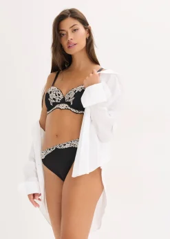 Femme bonprix Grands Bonnets D-H|Dessous|Lot de 2 soutiens-gorge balconnet avec dentelle bicolore