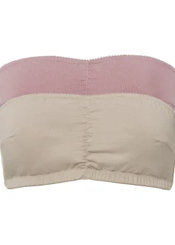 Femme bonprix Basiques|Lingerie Coton|Lot de 2 soutiens-gorge bandeau coton jusqu’au bonnet B