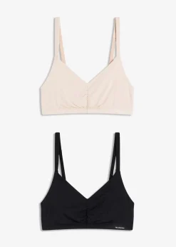 bonprix Lot de 2 soutiens-gorge bralettes Feel Comfort en modal doux|Femme Basiques|Soutiens-Gorge