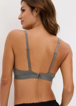 bonprix Lot de 2 soutiens-gorge bralette coton sans armatures|Femme Lingerie Coton|Soutiens-Gorge