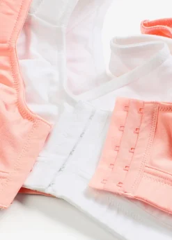 bonprix Lot de 2 soutiens-gorge coton sans armatures, fermeture devant|Femme Basiques|Lingerie Coton