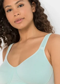 Femme bonprix Basiques|Lingerie Coton|Lot de 2 soutiens-gorge coton moulés sans armatures