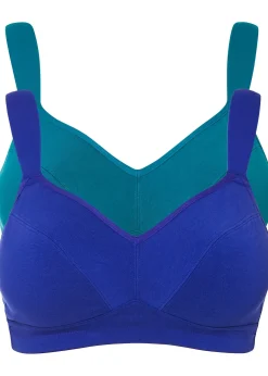 Femme bonprix Basiques|Lingerie Coton|Lot de 2 soutiens-gorge coton sans armatures