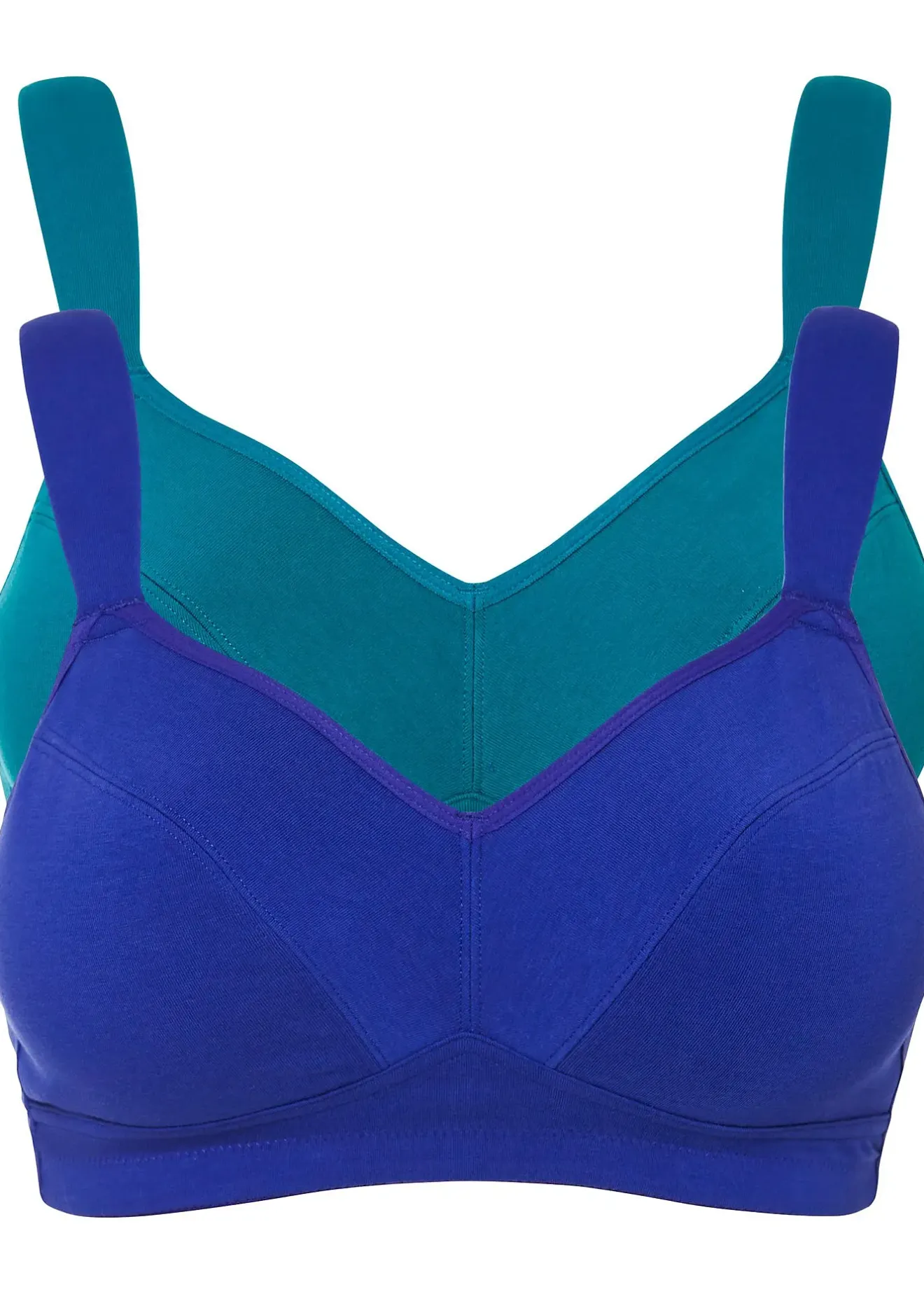 Femme bonprix Basiques|Lingerie Coton|Lot de 2 soutiens-gorge coton sans armatures