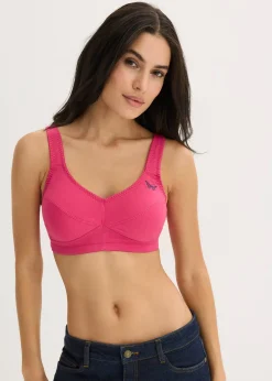 Femme bonprix Grands Bonnets D-H|Basiques|Lot de 2 soutiens-gorge coton sans armatures