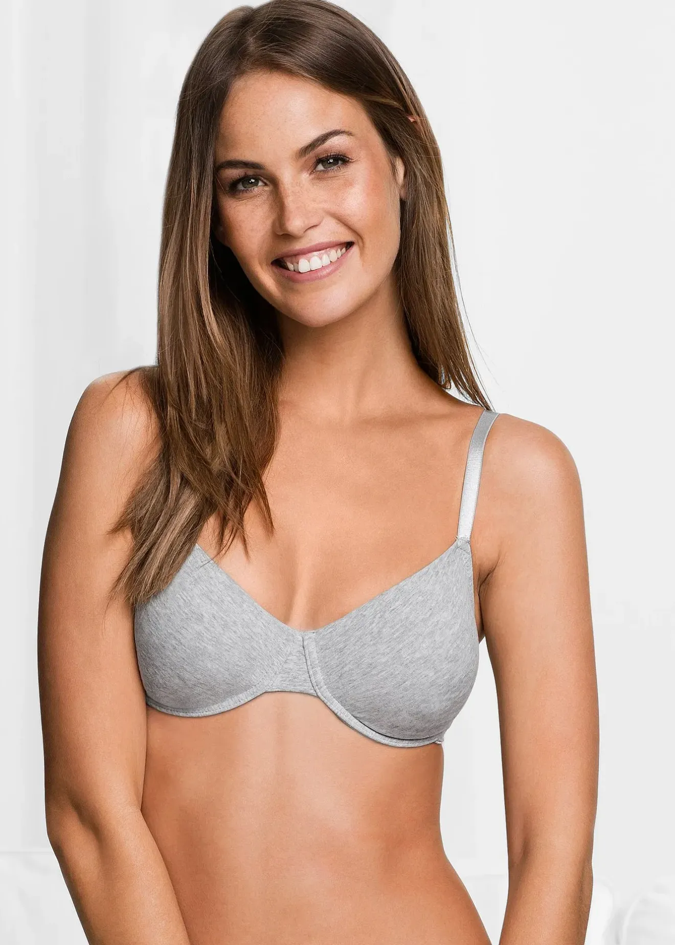 bonprix Lot de 3 soutiens-gorge coton moulés à armatures|Femme Basiques|Lingerie Coton