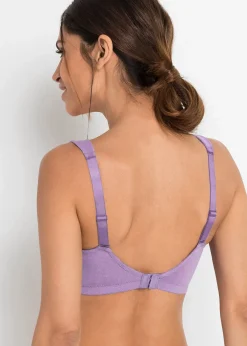 bonprix Lot de 2 soutiens-gorge coton sans armatures|Femme Basiques|Lingerie Coton