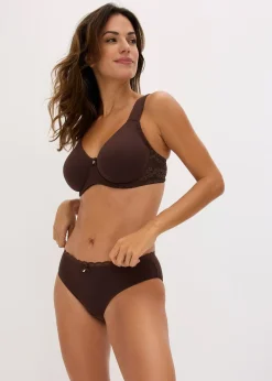 bonprix Lot de 2 soutiens-gorge coton moulés à armatures|Femme Lingerie Coton|Soutiens-Gorge