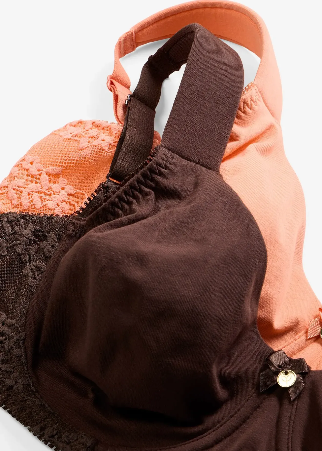 bonprix Lot de 2 soutiens-gorge coton moulés à armatures|Femme Lingerie Coton|Soutiens-Gorge