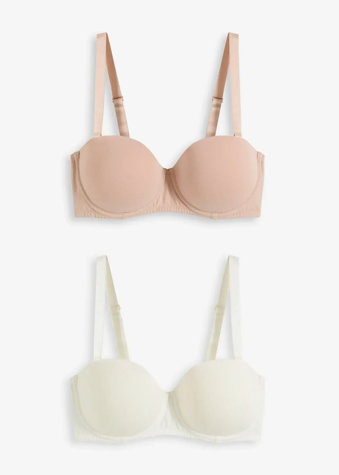 Femme bonprix Grands Bonnets D-H|Basiques|Lot de 2 soutiens-gorge coton multi-positions à armatures