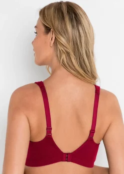 bonprix Lot de 2 soutiens-gorge coton sans armatures|Femme Grands Bonnets D-H|Basiques