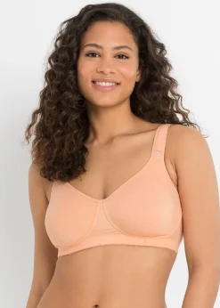 bonprix Lot de 2 soutiens-gorge coton moulés sans armatures|Femme Basiques|Lingerie Coton