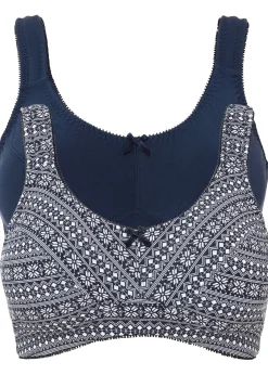 Femme bonprix Lingerie Coton|Soutiens-Gorge|Lot de 2 soutiens-gorge coton sans armatures