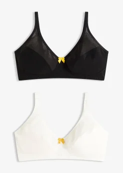 Femme bonprix Lingerie Coton|Soutiens-Gorge|Lot de 2 soutiens-gorge coton sans armatures