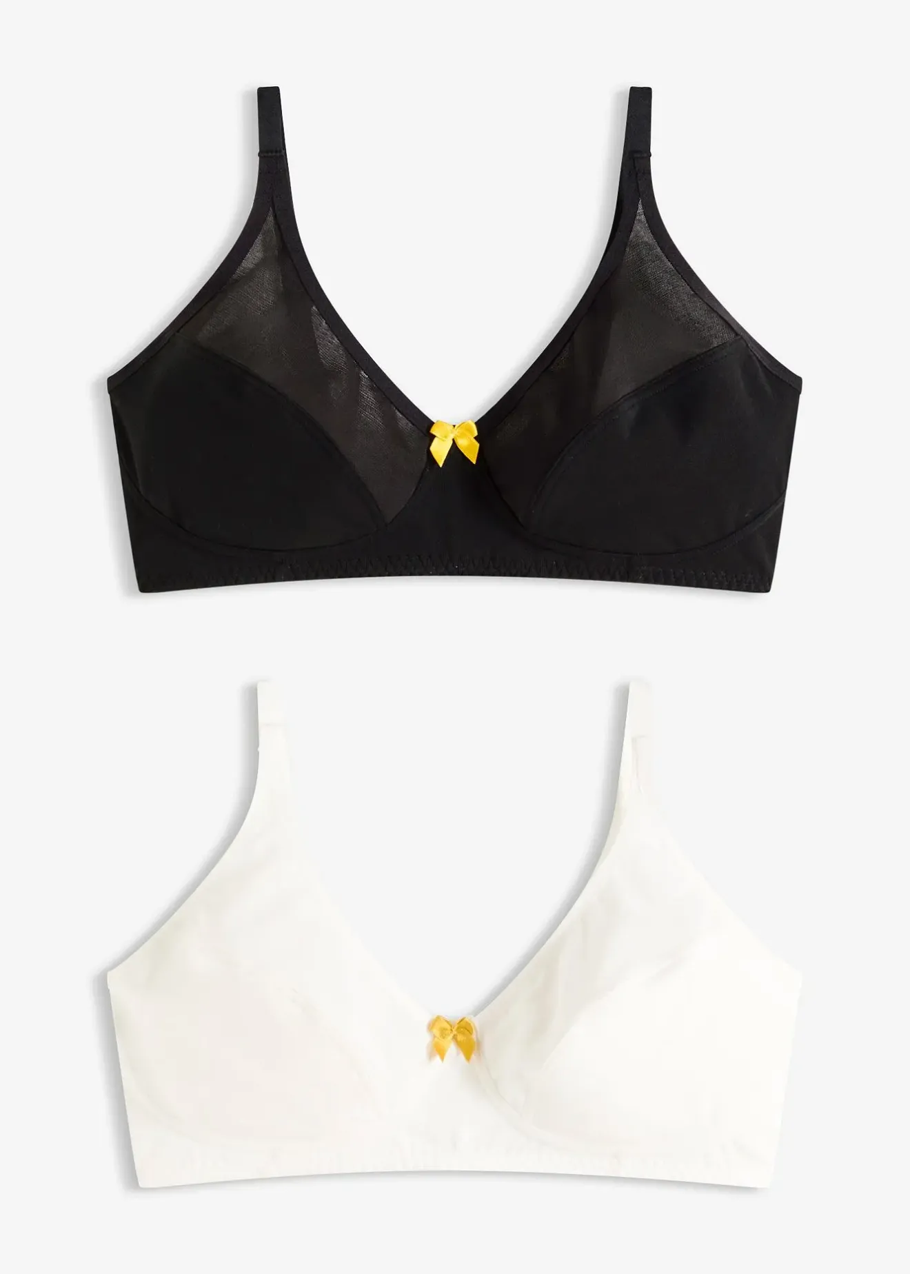 Femme bonprix Lingerie Coton|Soutiens-Gorge|Lot de 2 soutiens-gorge coton sans armatures