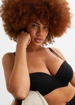 bonprix Lot de 2 soutiens-gorge coton multi-positions à armatures|Femme Grands Bonnets D-H|Basiques