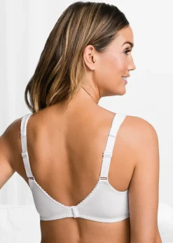 bonprix Lot de 2 soutiens-gorge coton sans armatures|Femme Grands Bonnets D-H|Basiques