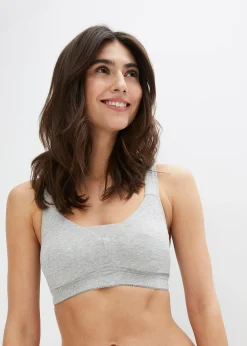 Femme bonprix Basiques|Lingerie Coton|Lot de 2 soutiens-gorge coton moulés sans armatures