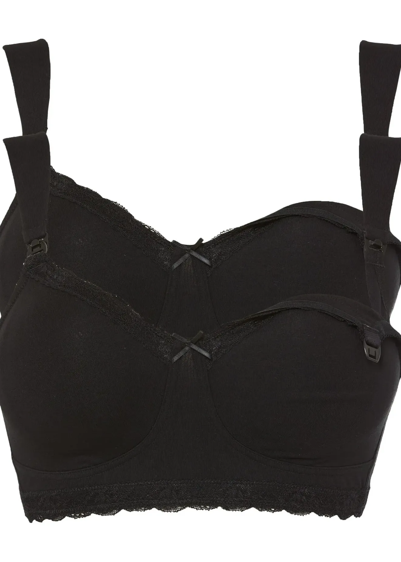 Femme bonprix Grands Bonnets D-H|Maternité|Lot de 2 soutiens-gorge d’allaitement coton sans armatures