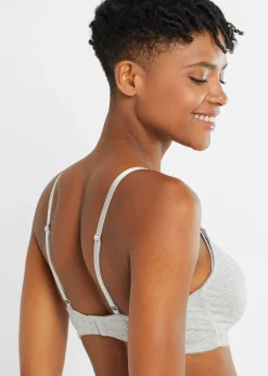 Femme bonprix Maternité|Lingerie Coton|Lot de 2 soutiens-gorge d'allaitement sans armatures avec coton