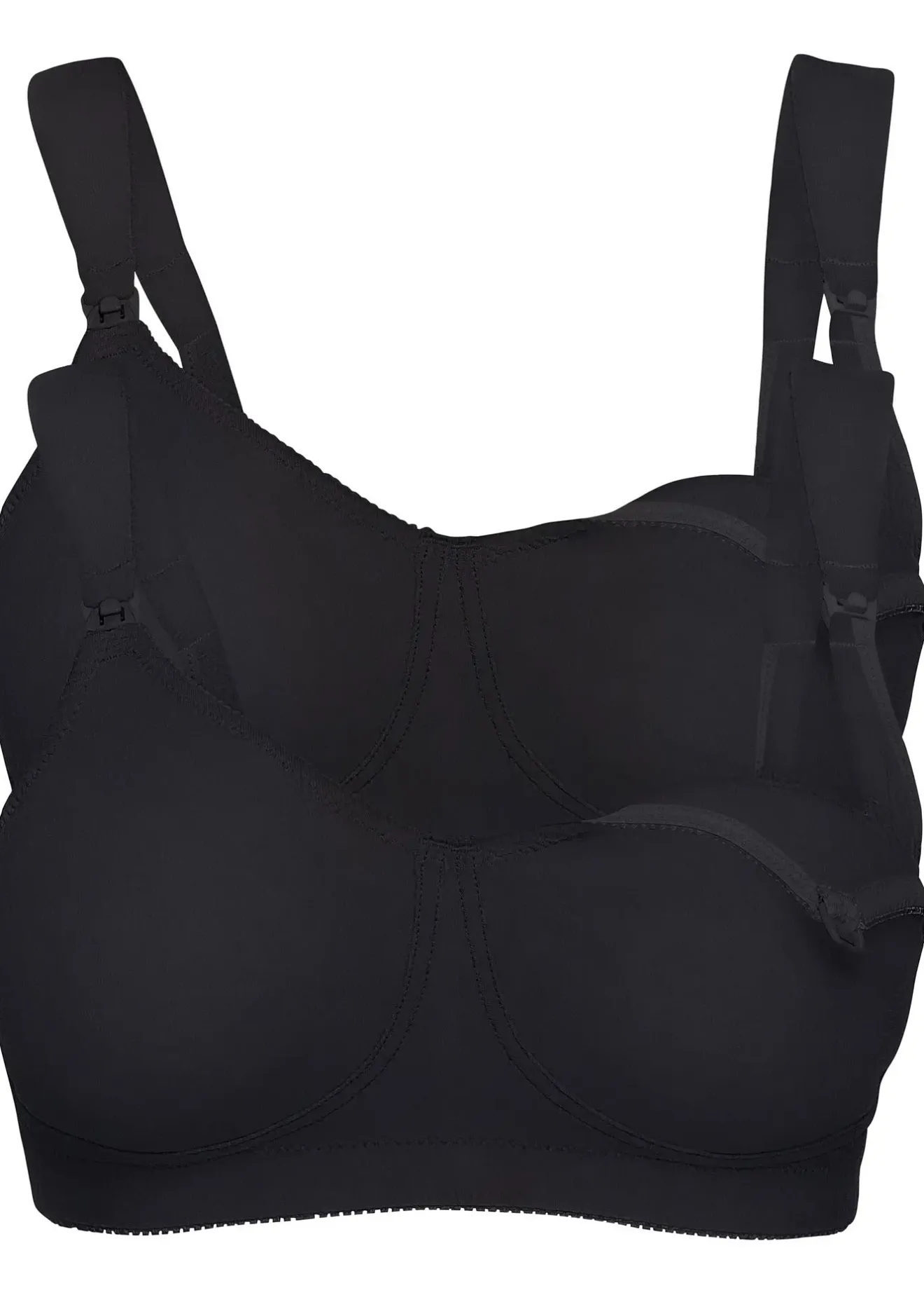 bonprix Lot de 2 soutiens-gorge d’allaitement coton sans armatures|Femme Grands Bonnets D-H|Maternité